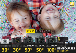 Offre de remboursement ODR Nikon "Je suis aux anges"